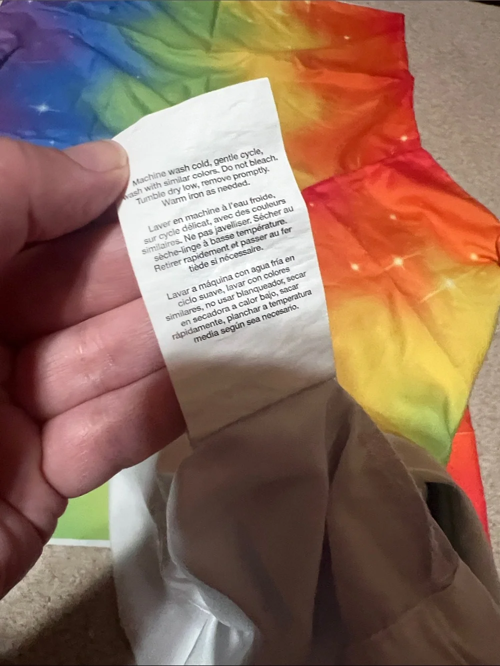 NWOT 2 rainbow ombré pillow cases